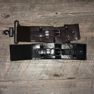 Guess Dress Belt-Black and Brown